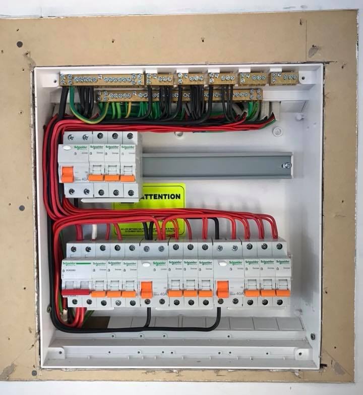 Residential electrical work by Arena Electrical team